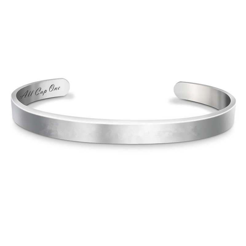 Silver cuff bracelet