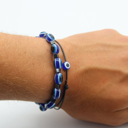 Blue and White Eye Bracelet